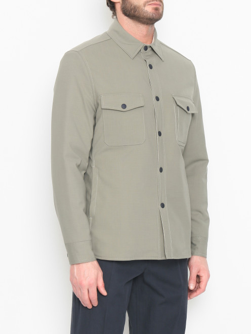 Куртка с накладными карманами LARDINI - МодельВерхНиз