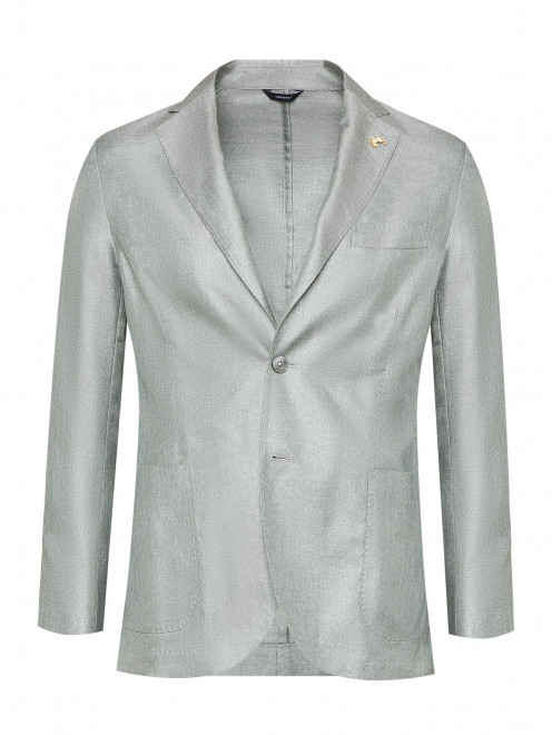 Однобортный пиджак из шелка Tombolini - Общий вид