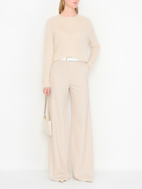 Брюки из шерсти на резинке Max Mara - МодельОбщийВид