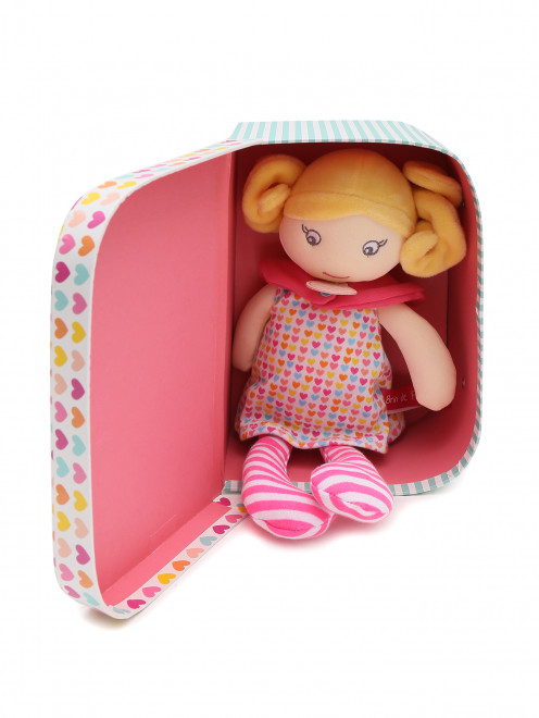 Тканевая кукла в чемодане DouDou et Compagnie - Общий вид