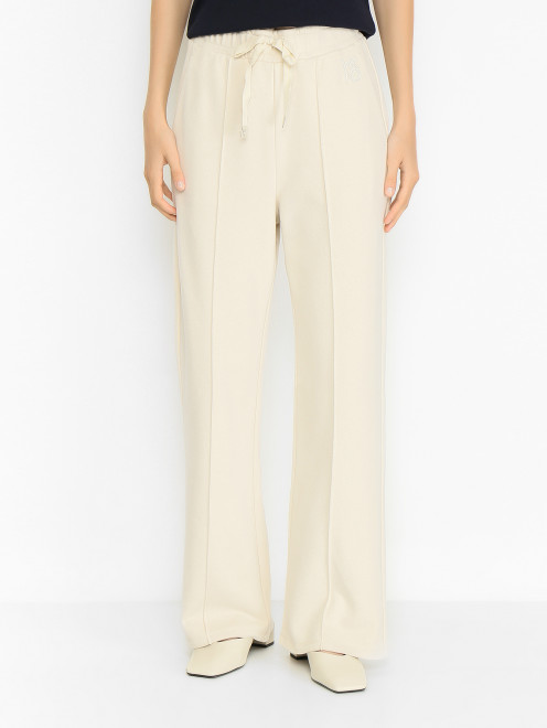 Трикотажные брюки со стрелками Weekend Max Mara - МодельВерхНиз