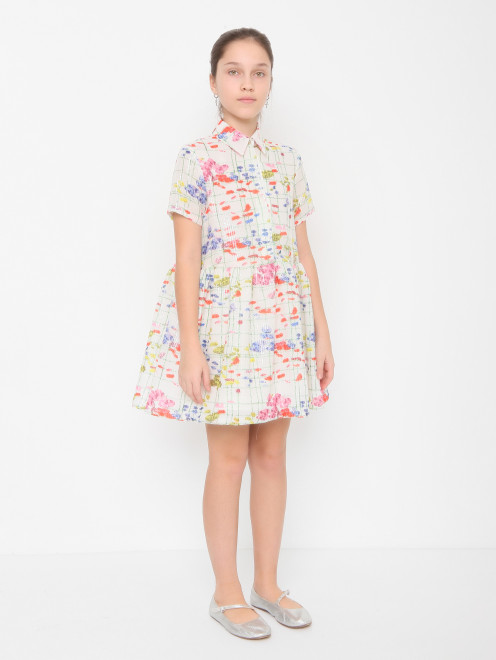 Платье с цветочным узором Elie Saab - МодельВерхНиз
