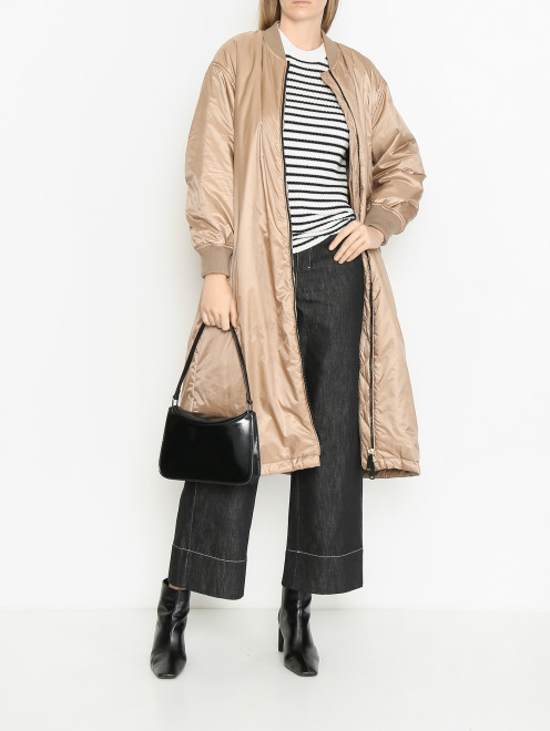 Пальто пуховое однотонное Max Mara - МодельОбщийВид
