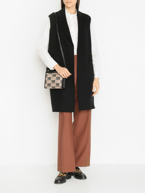 Жилет из шерсти с поясом Max Mara - МодельОбщийВид