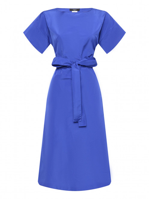 Платье с короткими рукавами и поясом Weekend Max Mara - Общий вид