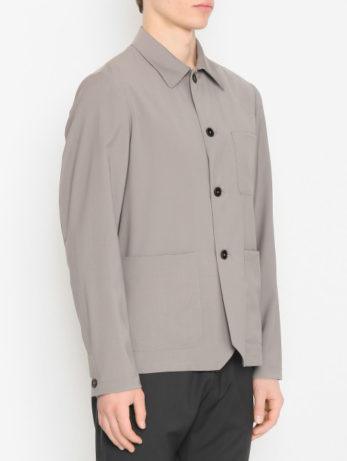 Рубашка из шерсти с карманами Barena - МодельВерхНиз
