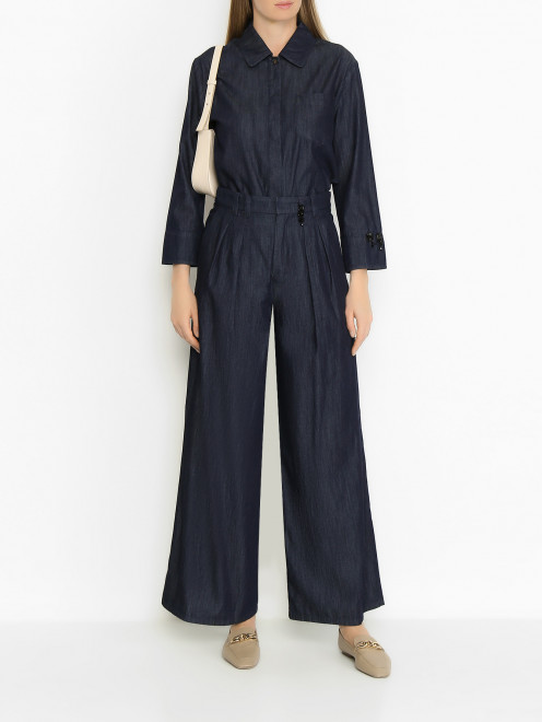 Широкие брюки с защипами Max Mara - МодельОбщийВид