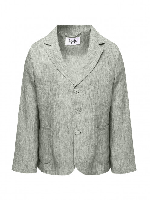 Одноботный пиджак из льна Il Gufo - Общий вид