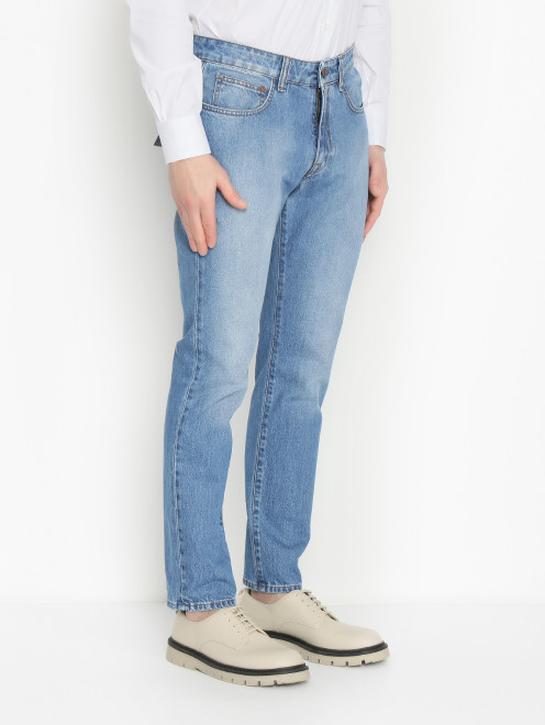 Базовые джинсы из хлопка Boglioli - МодельВерхНиз