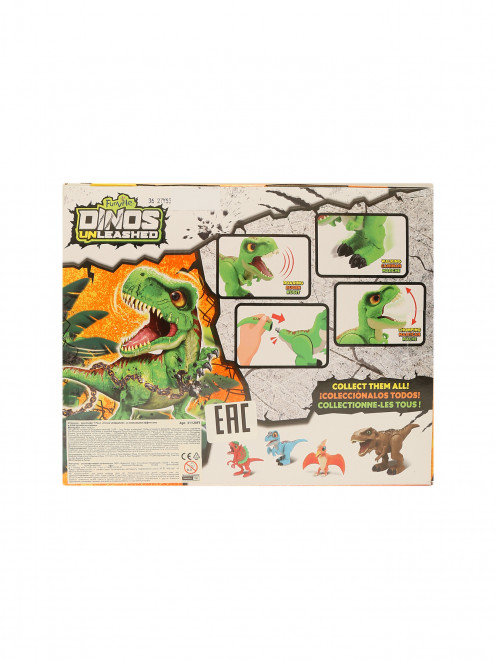 Игрушка-динозавр "Т-РЕКС" со звуковыми эффектами Dino Uleashed - Обтравка1