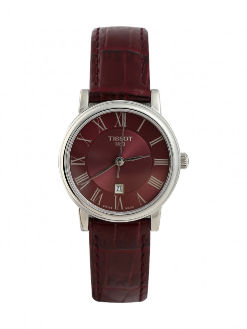 Часы кварцевые на ремне из телячьей кожи Tissot - Общий вид