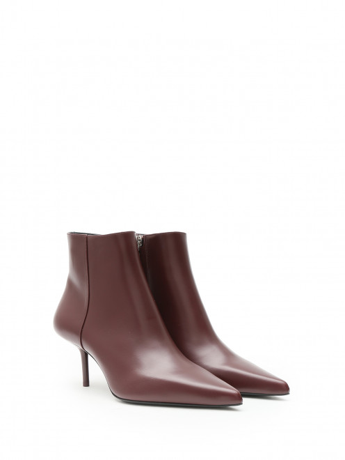 Ботильоны из кожи на среднем каблуке Max Mara - Обтравка1