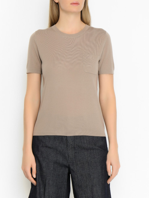 Трикотажный топ из тонкой шерсти Max Mara - МодельВерхНиз