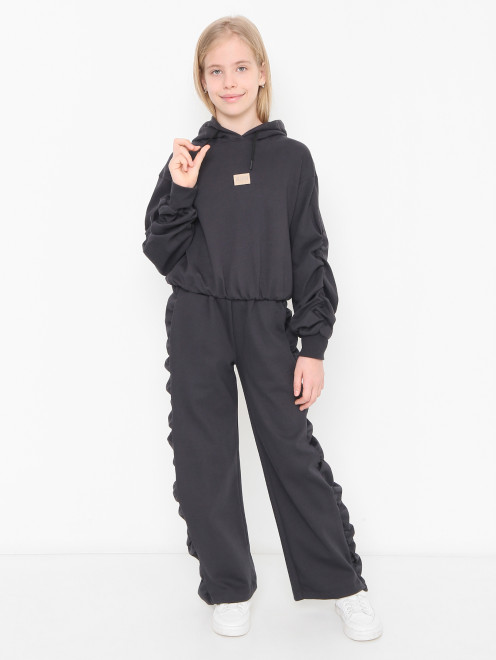 Толстовка из хлопка с логотипом MSGM - МодельОбщийВид