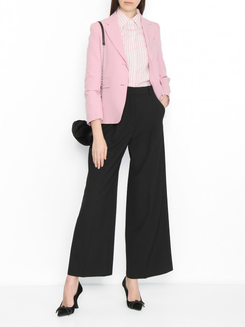 Брюки широкого кроя с защипами Weekend Max Mara - МодельОбщийВид