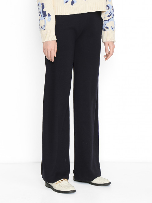 Трикотажные брюки из шерсти Max Mara - МодельВерхНиз