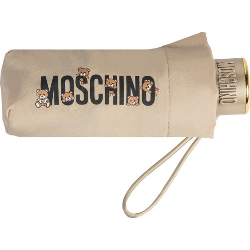 Зонт складной Moschino 8432-superminiD Bear in the tube Dark beige Moschino - 719129 Зонт складной Moschino 8432-superminiD Bear in the tube Dark beige Обтравка3