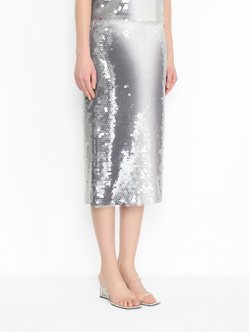 Юбка декорированная пайетками Sportmax - МодельВерхНиз