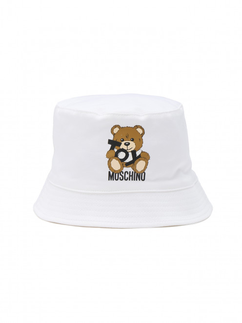 Панама из хлопка с принтом Moschino - Общий вид
