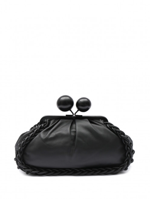Сумка из кожи с декоративным плетением Weekend Max Mara - Общий вид