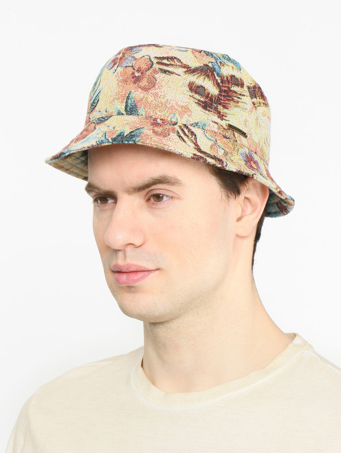 Панама из хлопка с узором Stetson - МодельОбщийВид