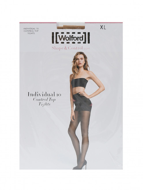 Колготки бежевые 10 den Wolford - Общий вид