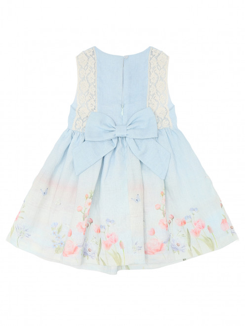 Льняное платье с цветочным узором Lapin House - Обтравка1