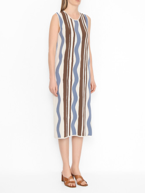 Трикотажное платье с узором Weekend Max Mara - МодельВерхНиз