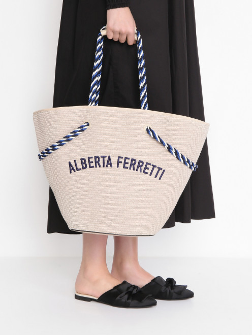 Сумка плетеная Alberta Ferretti - МодельВерхНиз