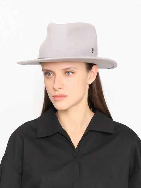 Шляпа-федора из шерсти с декором Hatfield - МодельОбщийВид