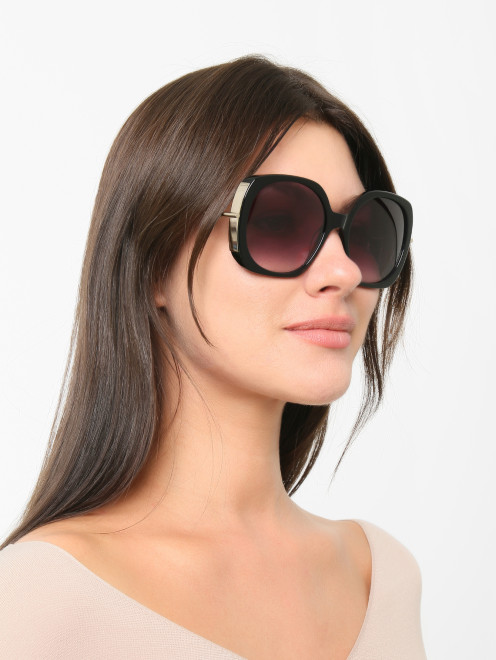 Солнцезащитные очки в пластиковой оправе Max Mara - МодельОбщийВид