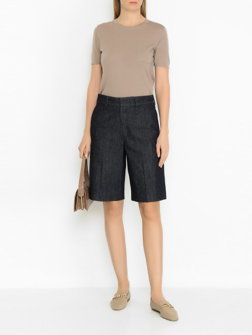 Трикотажный топ из тонкой шерсти Max Mara - МодельОбщийВид