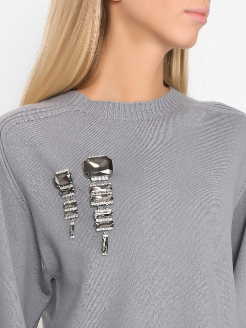 Комплект из двух брошей с кристаллами Weekend Max Mara - МодельОбщийВид