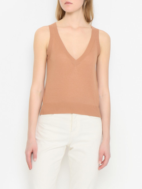 Комплект из трикотажного топа и кардигана Weekend Max Mara - МодельВерхНиз