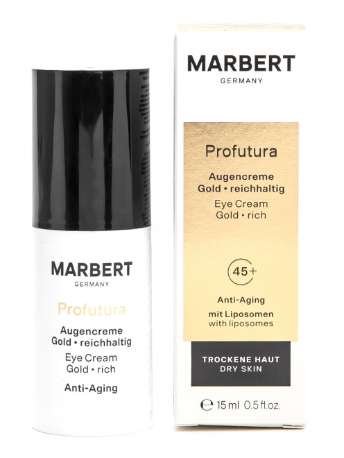 Антивозрастной крем для глаз для сухой кожи 45+ Profutura Anti-Aging Eye Cream Gold, 15 мл Marbert - Обтравка1