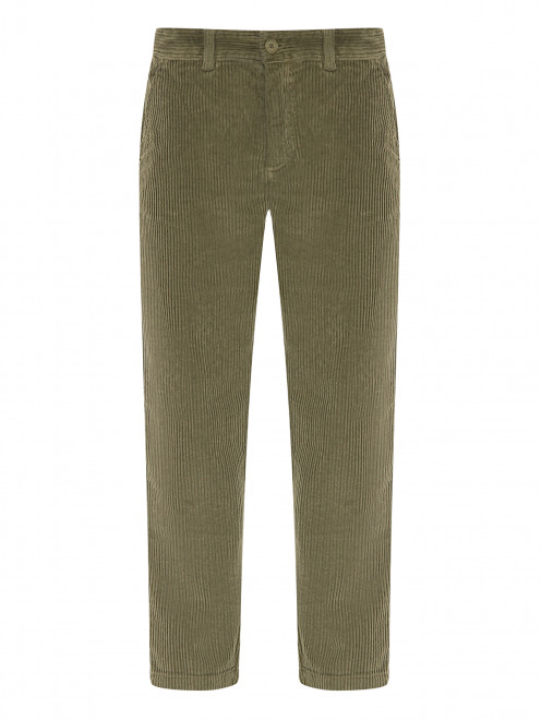 Вельветовые брюки с карманами Il Gufo - Общий вид