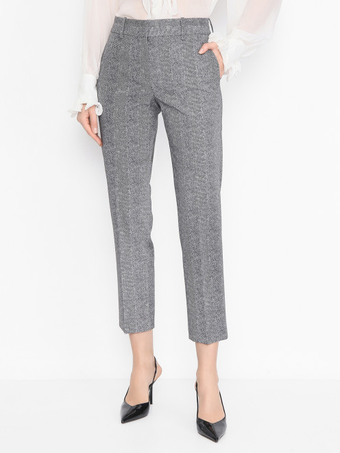 Укороченные брюки с узором Ermanno Scervino - МодельВерхНиз