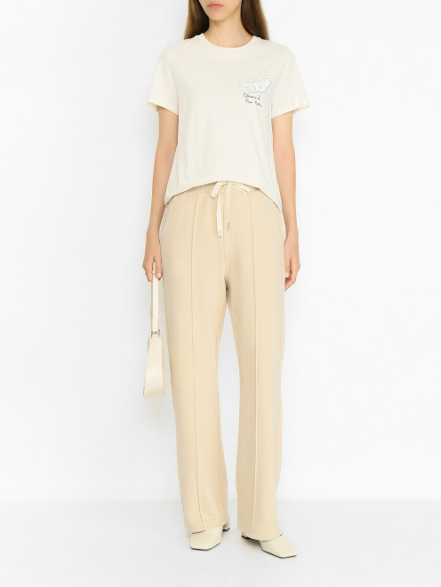 Футболка с принтом Weekend Max Mara - МодельОбщийВид