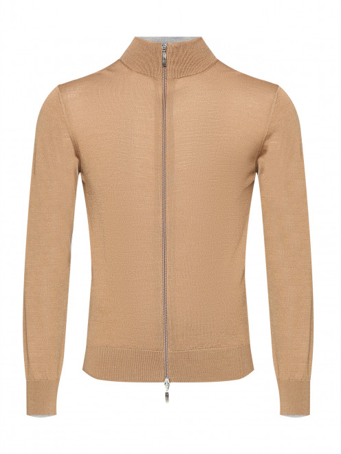 Кардиган на молнии из шерсти и шелка Doriani Cashmere - Общий вид