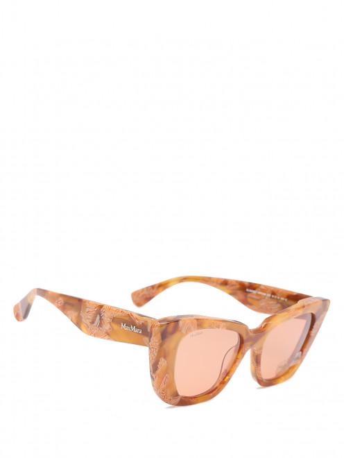 Солнцезащитные очки в роговой оправе Max Mara - Общий вид