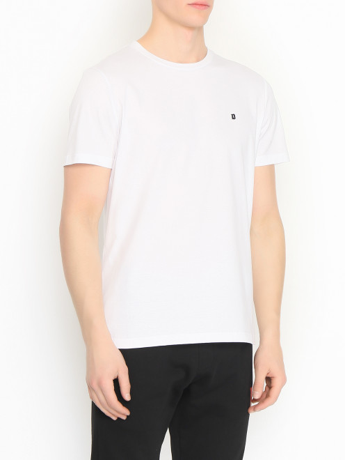Базовая футболка из хлопка Dondup - МодельВерхНиз