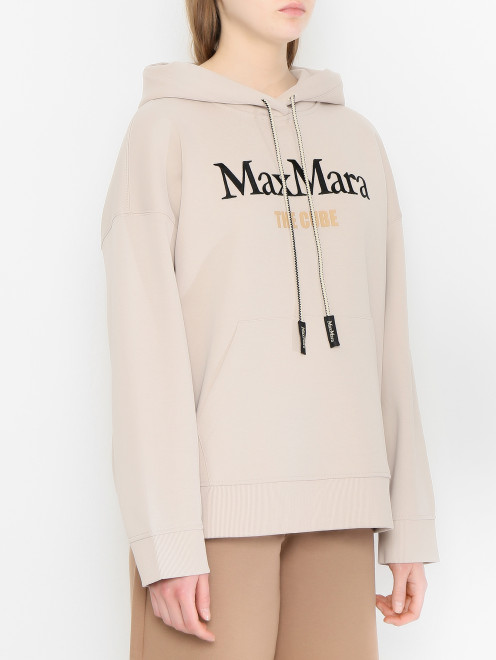 Толстовка из хлопка с логотипом Max Mara - МодельВерхНиз