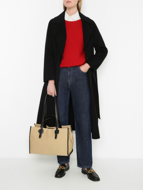 Комбинированная сумка из текстиля Weekend Max Mara - МодельОбщийВид