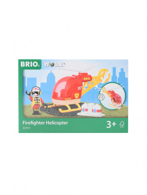 Спасательный вертолет, груз и фигурка летчика BRIO - Общий вид