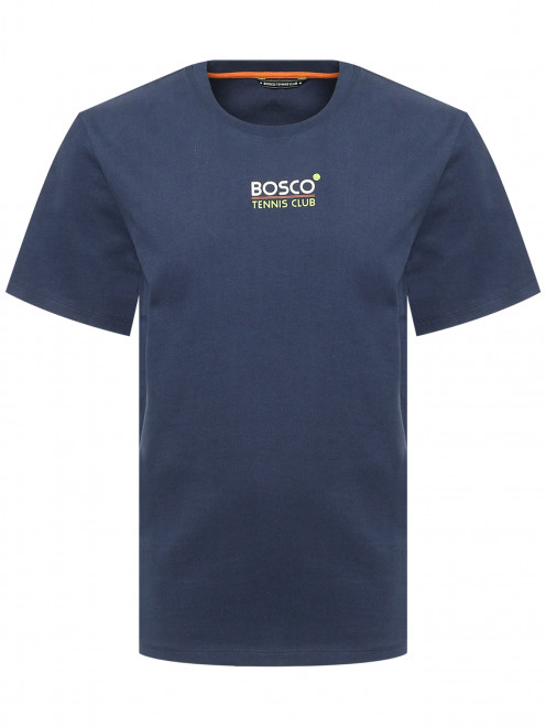 Футболка из хлопка с принтом BOSCO - Общий вид