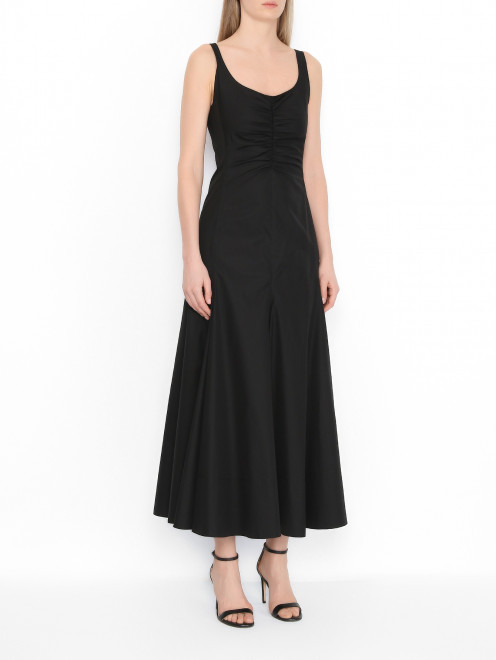 Платье-макси из хлопка Sportmax - МодельВерхНиз