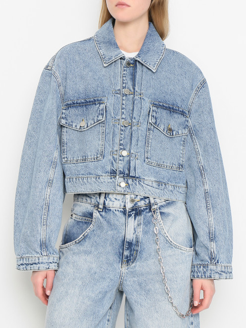 Куртка из денима с карманами Essentiel Antwerp - МодельВерхНиз