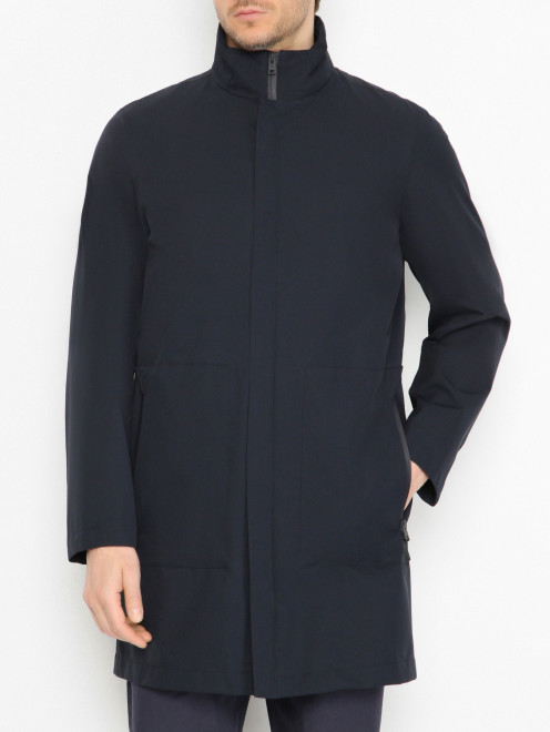 Плащ на молнии с карманами Woolrich - МодельВерхНиз