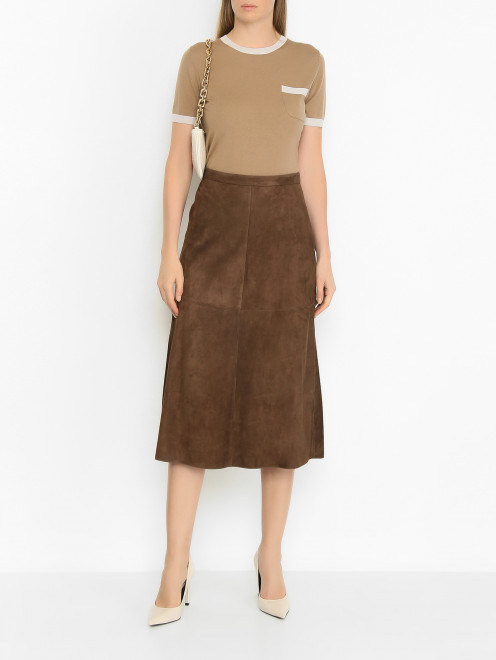 Трикотажный топ из тонкой шерсти Max Mara - МодельОбщийВид