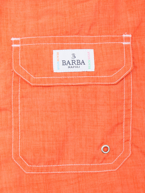 Плавки на резинке с карманами Barba Napoli - Деталь